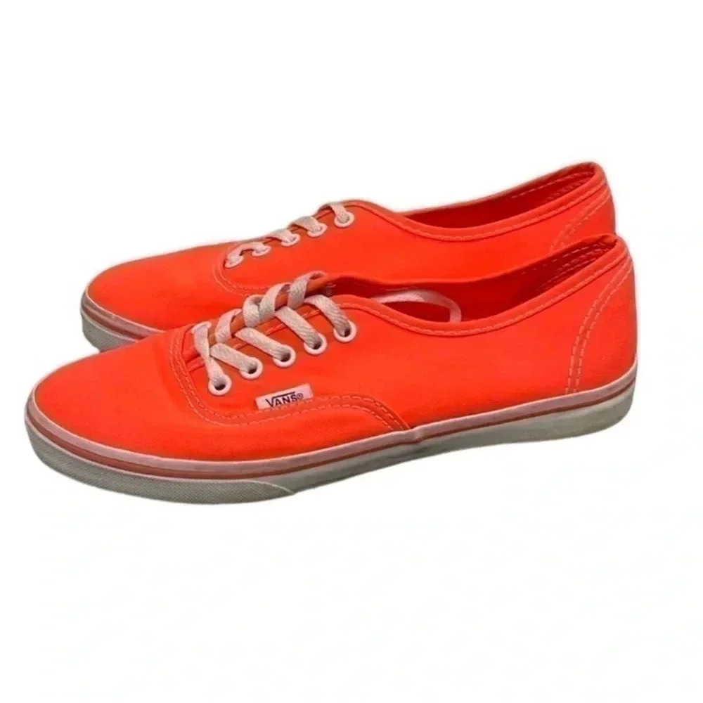 VANS Unisex Orange Skate Shoes Low Top Sneakers Men’s 5.5 / Women’s 7